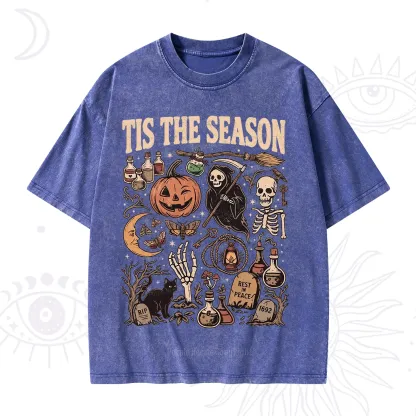 Purplehecate Tis The Season Washed T-Shirt