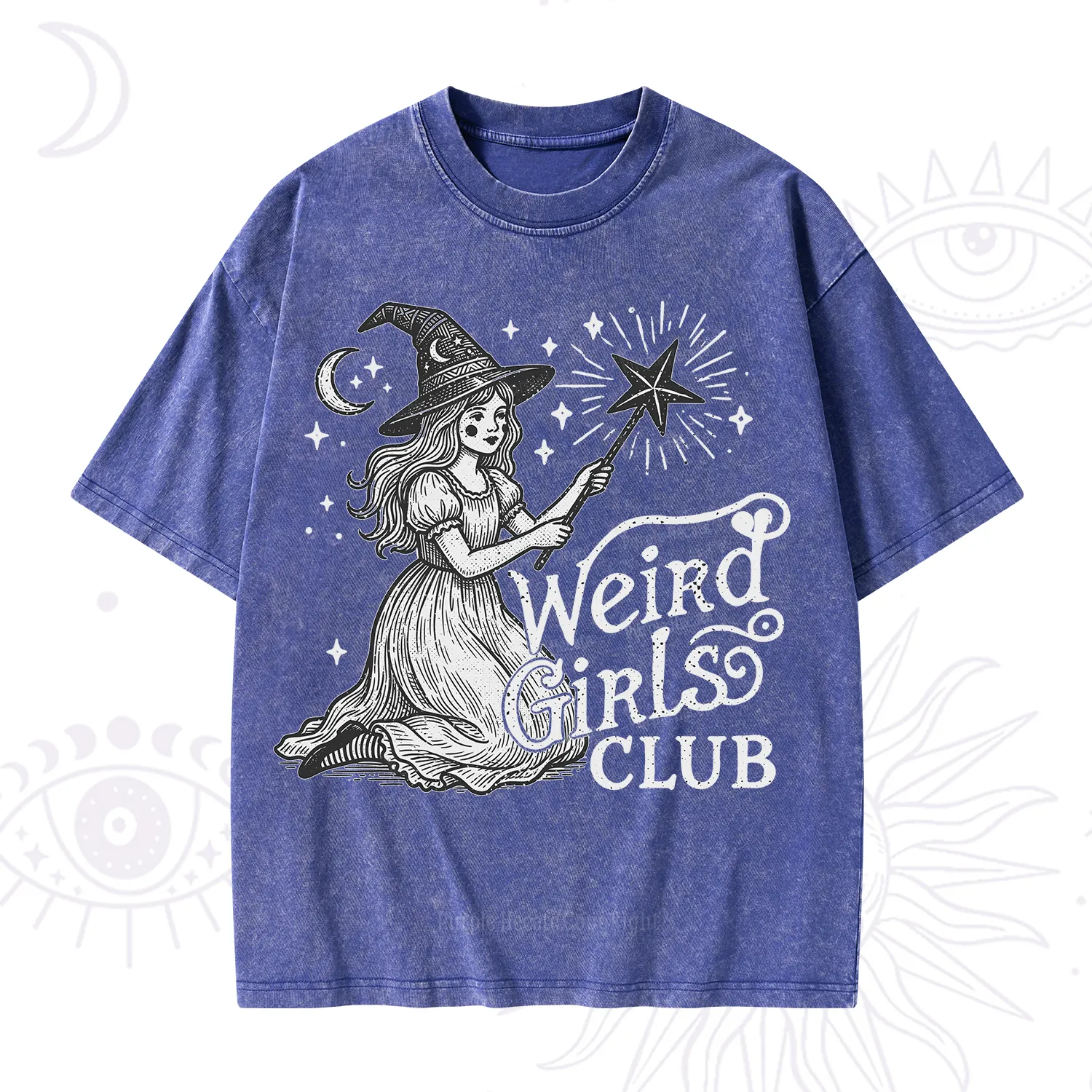 Purplehecate Weird Girls Club Washed T-Shirt