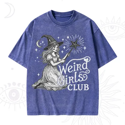 Purplehecate Weird Girls Club Washed T-Shirt