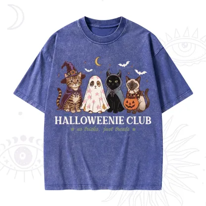 Purplehecate Halloweenie Club Washed T-Shirt