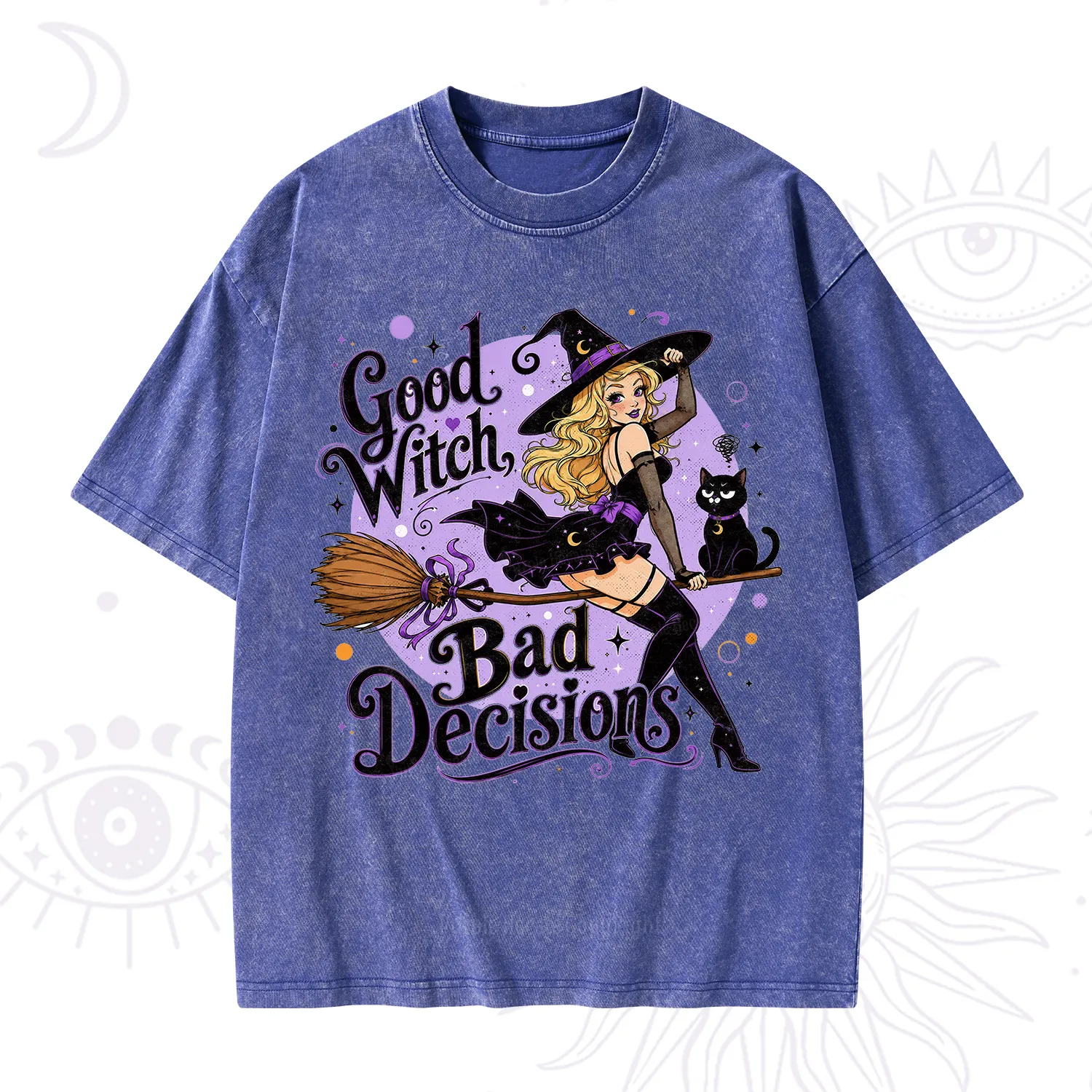Purplehecate Good Witch Bad Decisions Washed T-Shirt