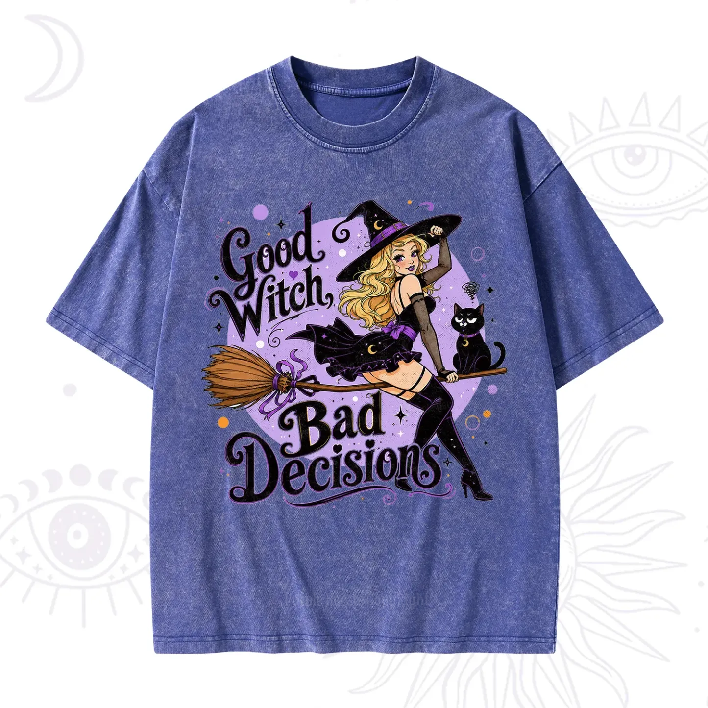 Purplehecate Good Witch Bad Decisions Washed T-Shirt