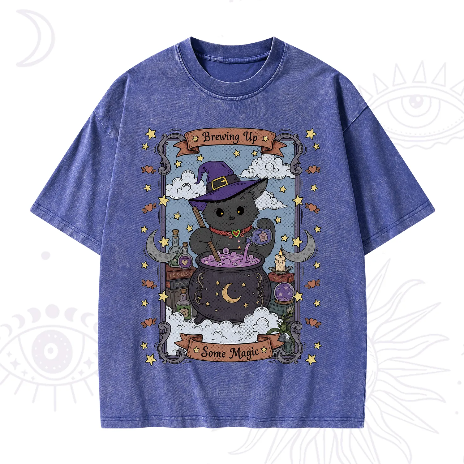 Purplehecate Brewing Up Some Magic Washed T-Shirt