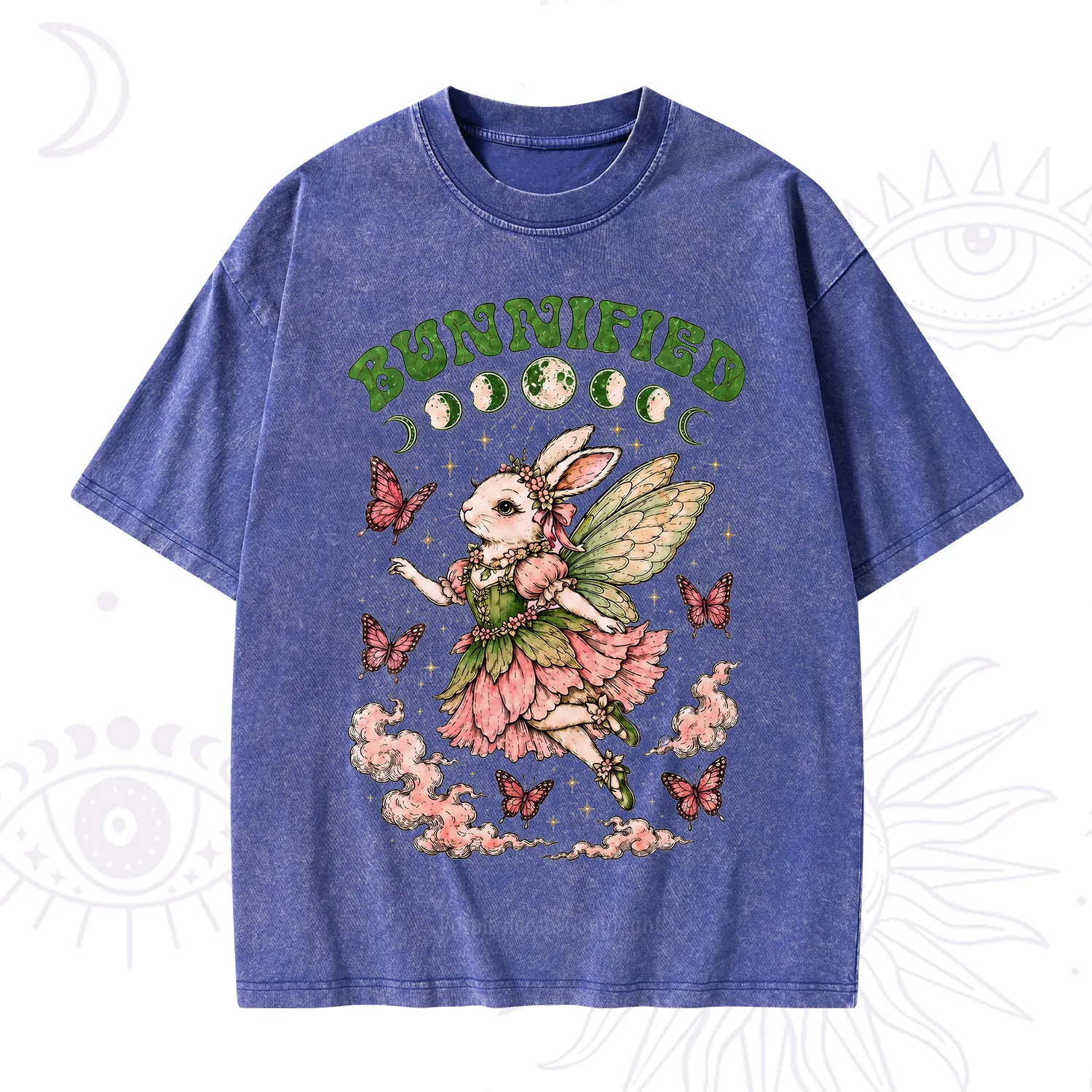 Purplehecate Bunnified Fairy Bunny Washed T-Shirt