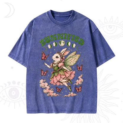 Purplehecate Bunnified Fairy Bunny Washed T-Shirt