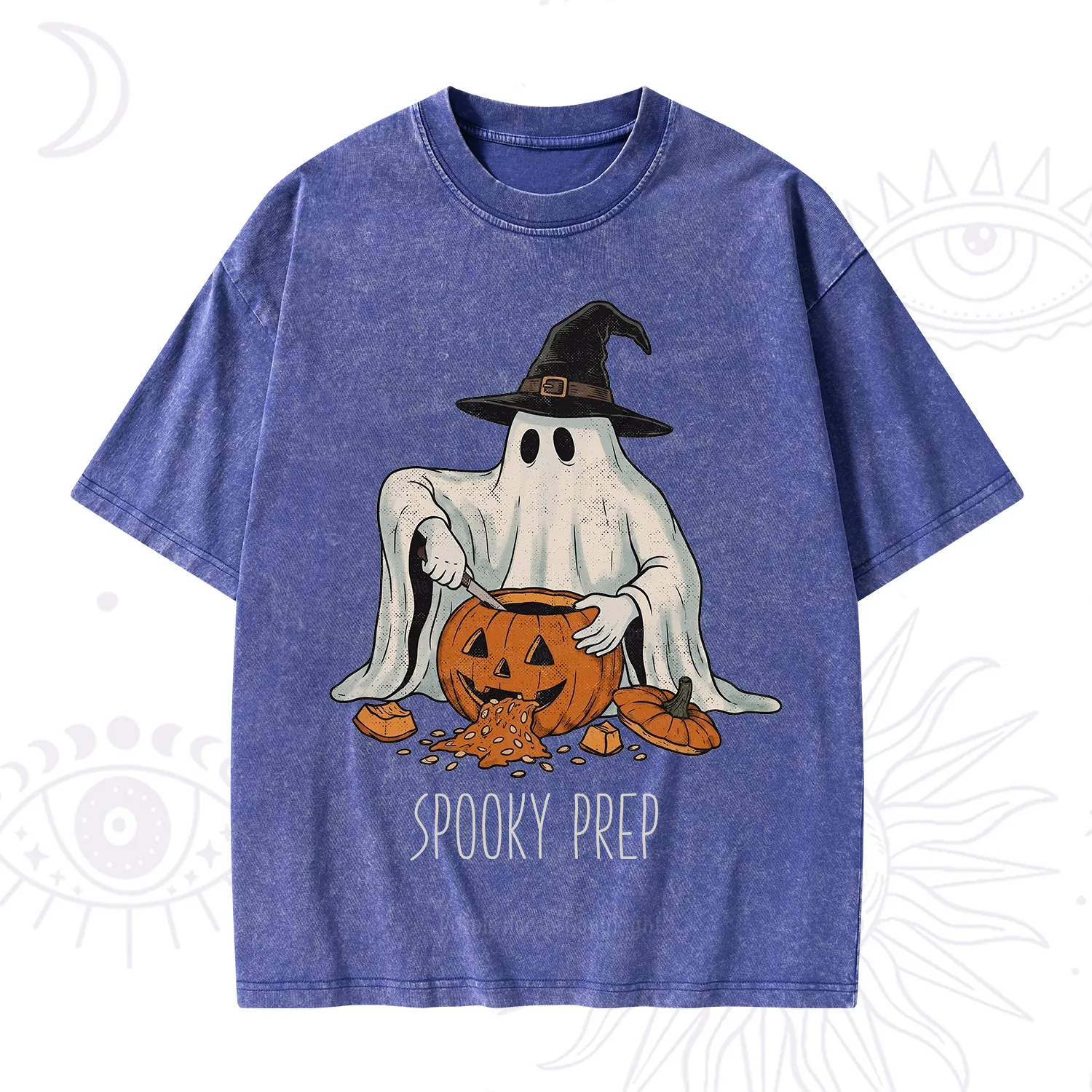 Purplehecate Spooky Prep Ghost Washed T-Shirt