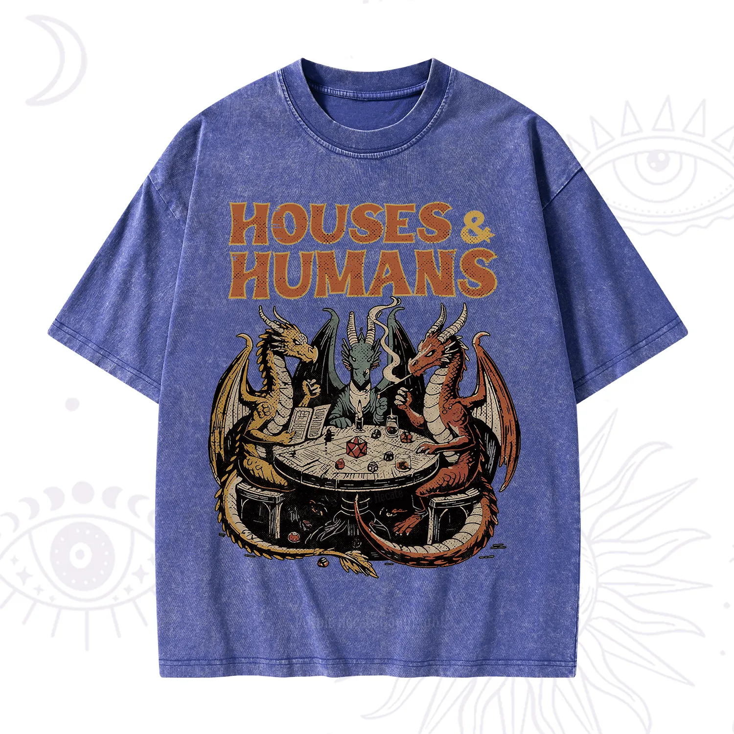 Purplehecate Houses And Humans Washed T-Shirt
