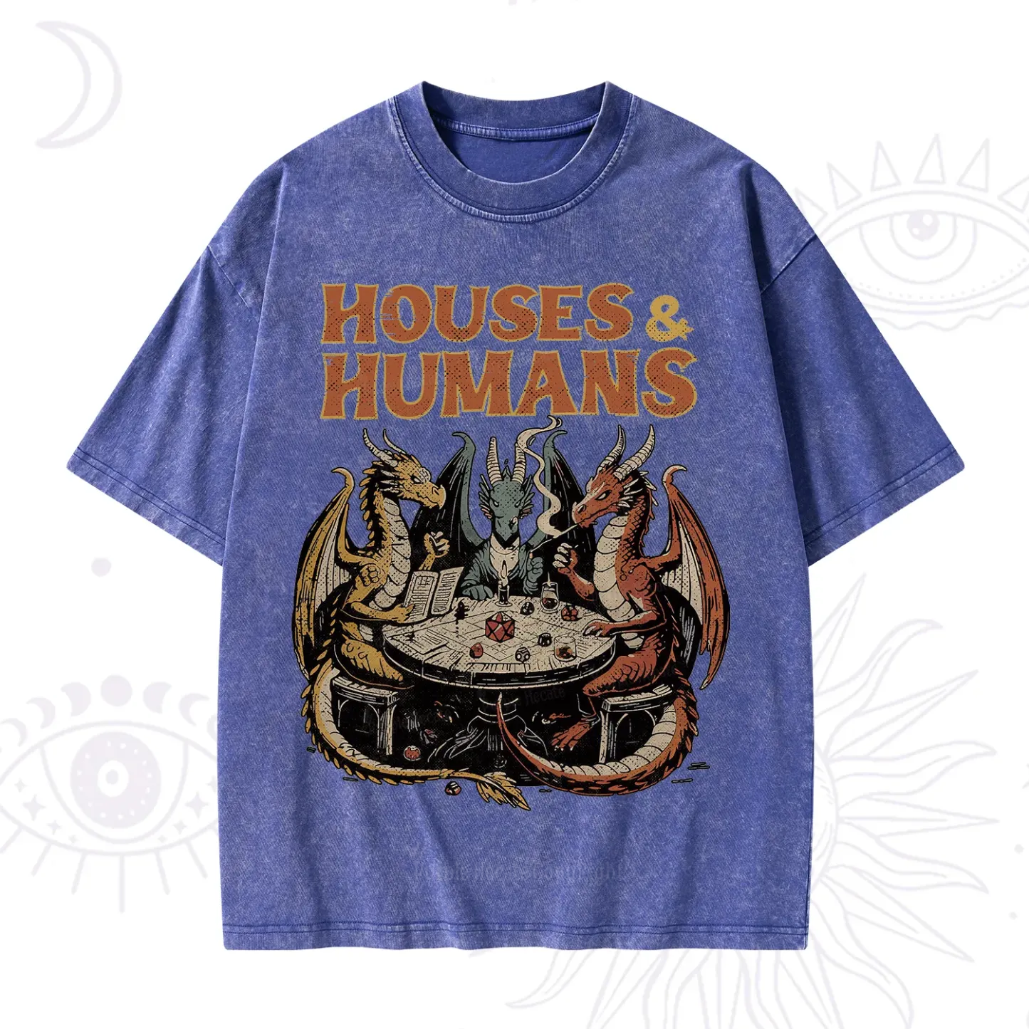 Purplehecate Houses And Humans Washed T-Shirt