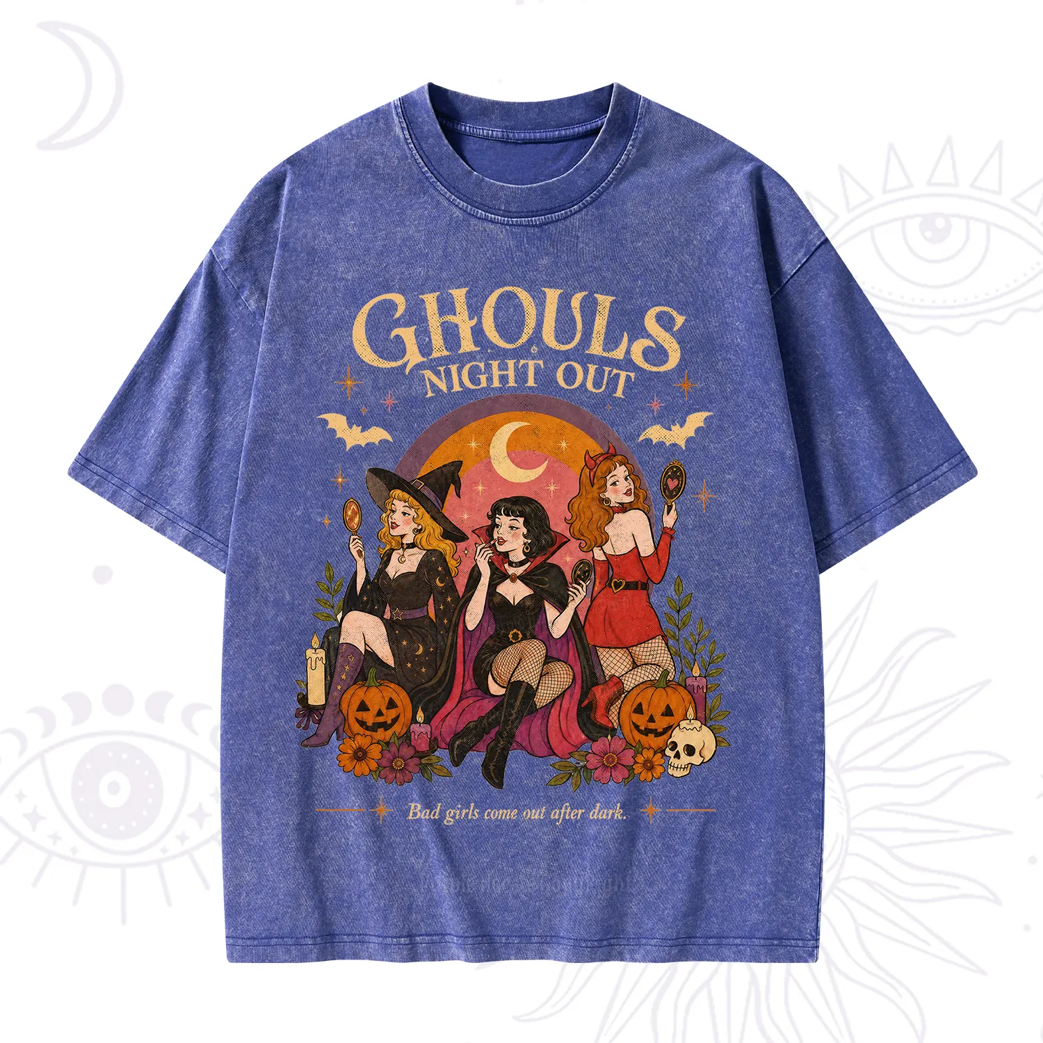 Purplehecate Ghouls Night Out Washed T-Shirt