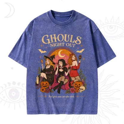 Purplehecate Ghouls Night Out Washed T-Shirt