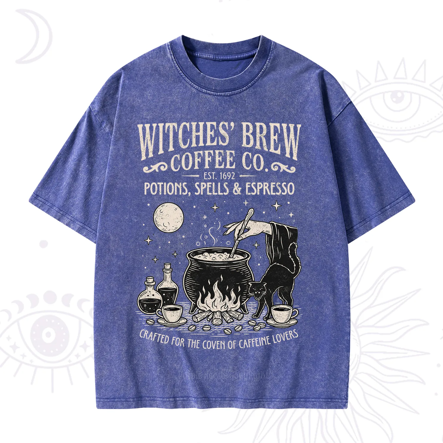 Purplehecate Witches' Brew Coffee Club Washed T-Shirt