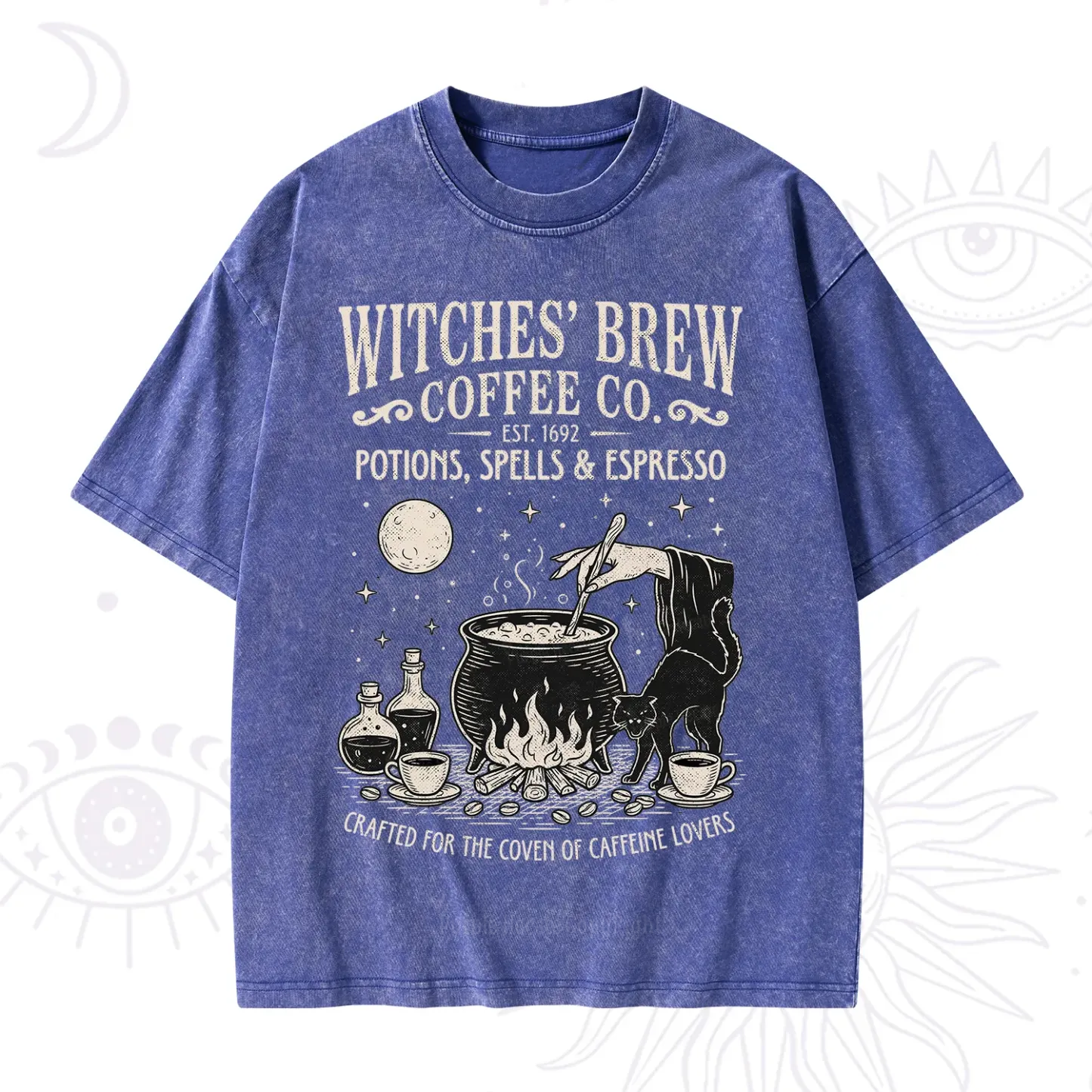 Purplehecate Witches' Brew Coffee Club Washed T-Shirt