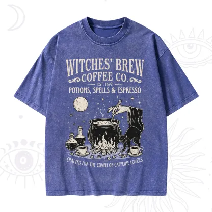Purplehecate Witches' Brew Coffee Club Washed T-Shirt