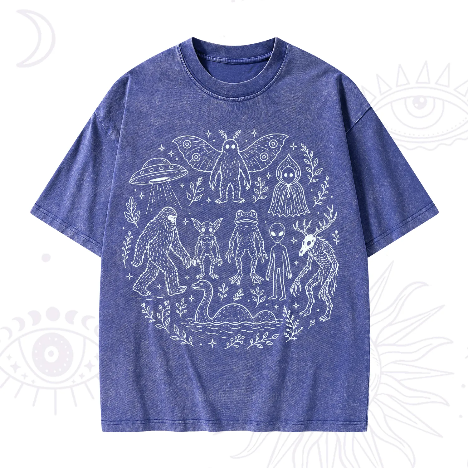 Purplehecate Respect the Locals Cryptid Washed T-Shirt
