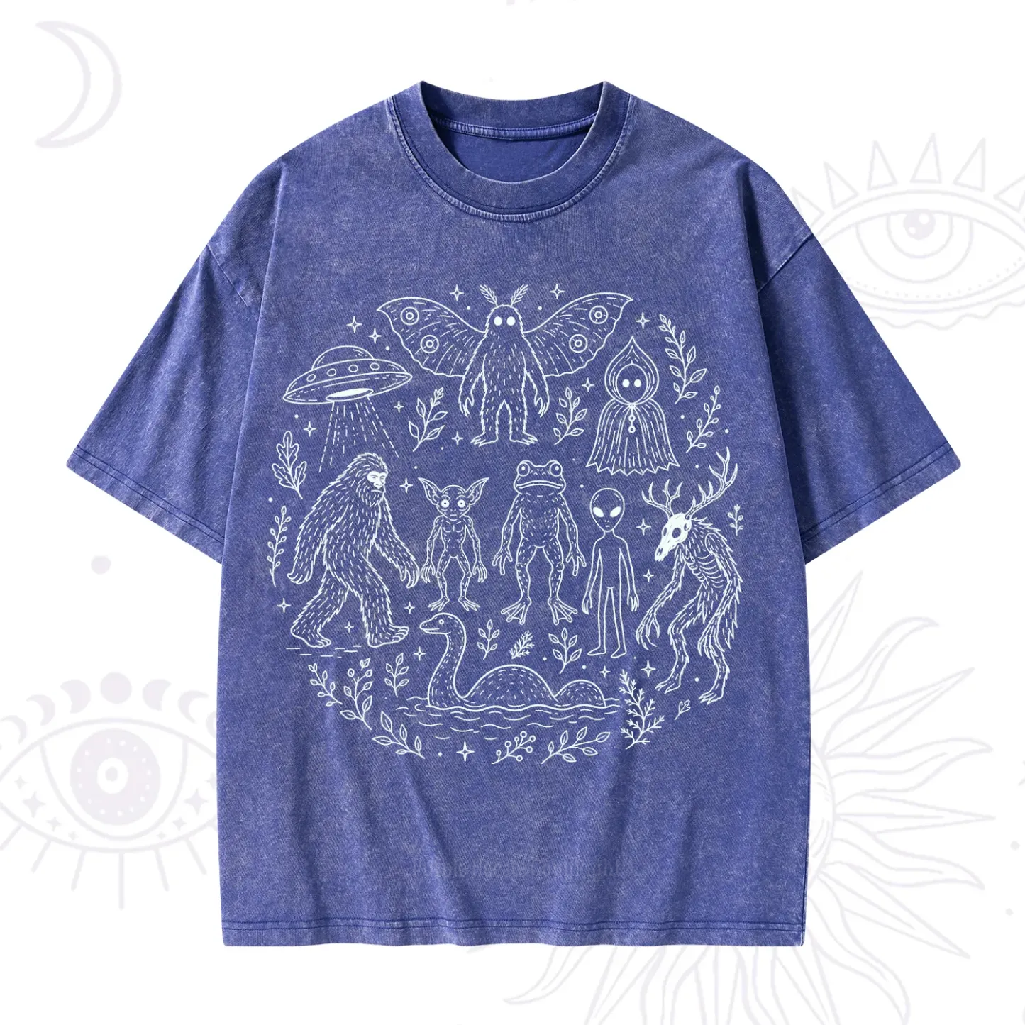 Purplehecate Respect the Locals Cryptid Washed T-Shirt