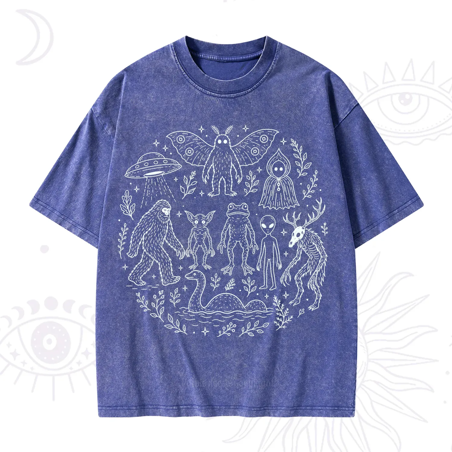 Purplehecate Respect the Locals Cryptid Washed T-Shirt