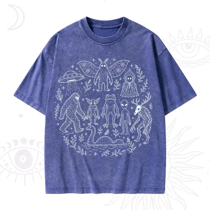 Purplehecate Respect the Locals Cryptid Washed T-Shirt