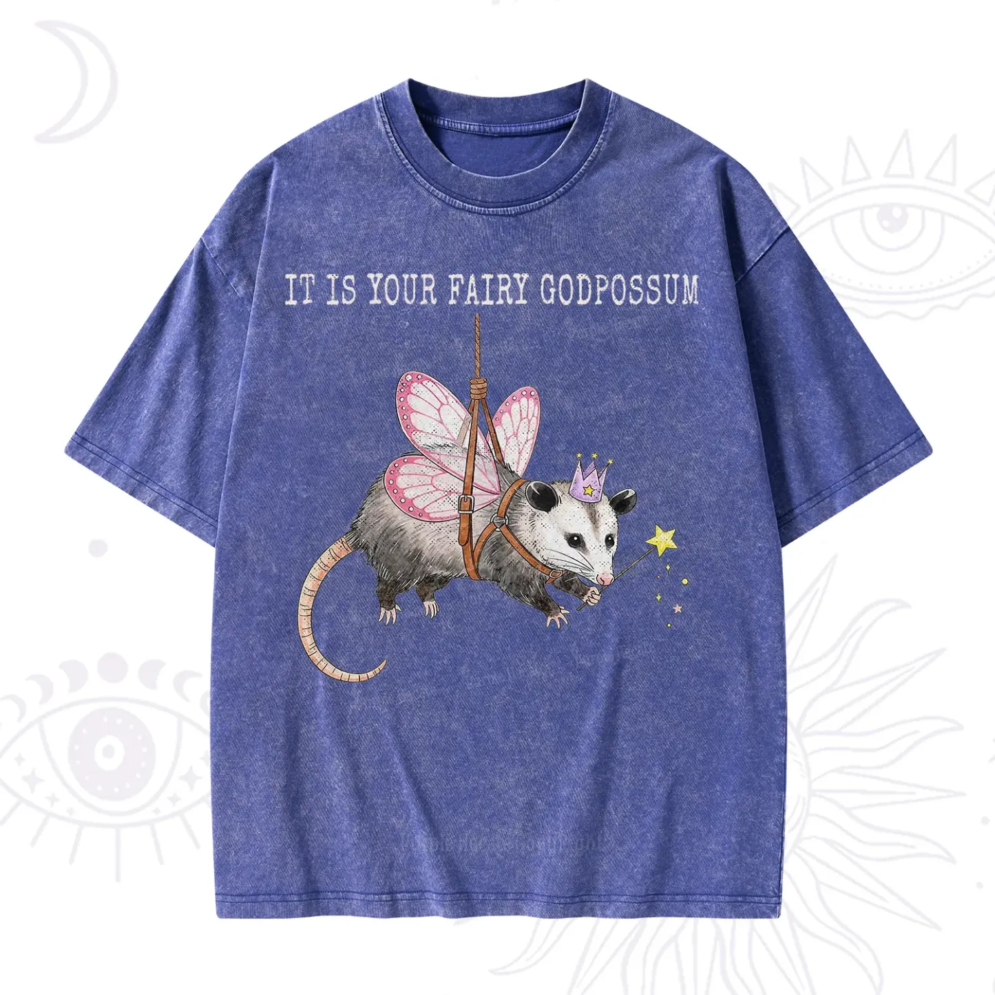 Purplehecate It Is Your Fairy Godpossum Washed T-Shirt