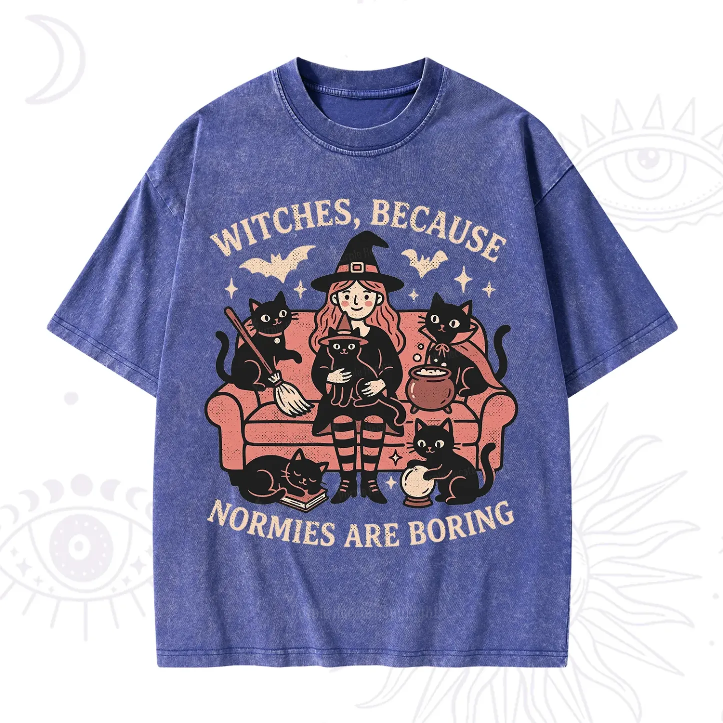 Purplehecate Witches Because Normies Are Boring Washed T-Shirt