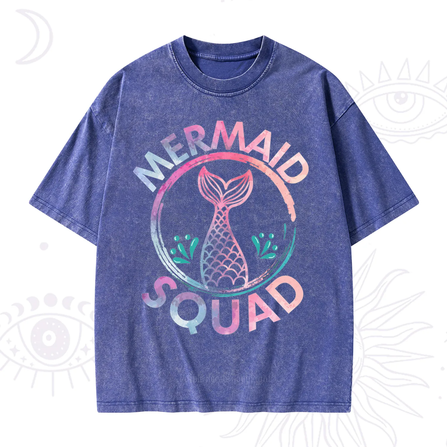 Purplehecate Mermaid Squad Washed T-Shirt