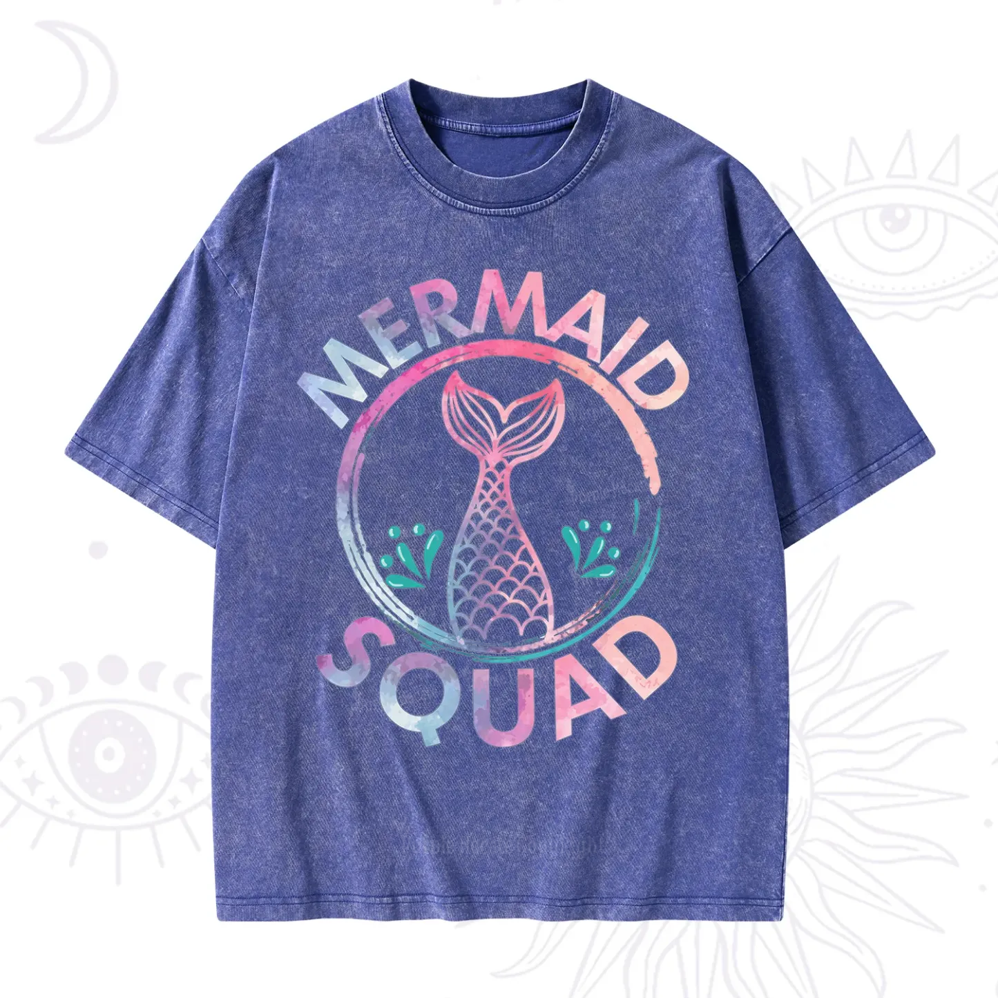 Purplehecate Mermaid Squad Washed T-Shirt