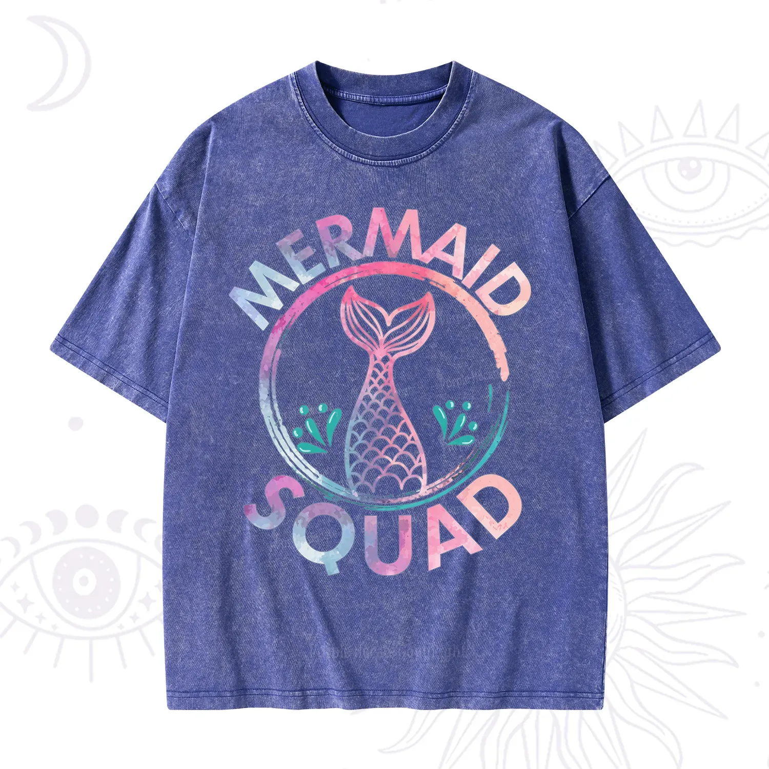 Purplehecate Mermaid Squad Washed T-Shirt