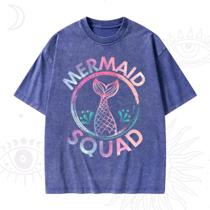 Purplehecate Mermaid Squad Washed T-Shirt