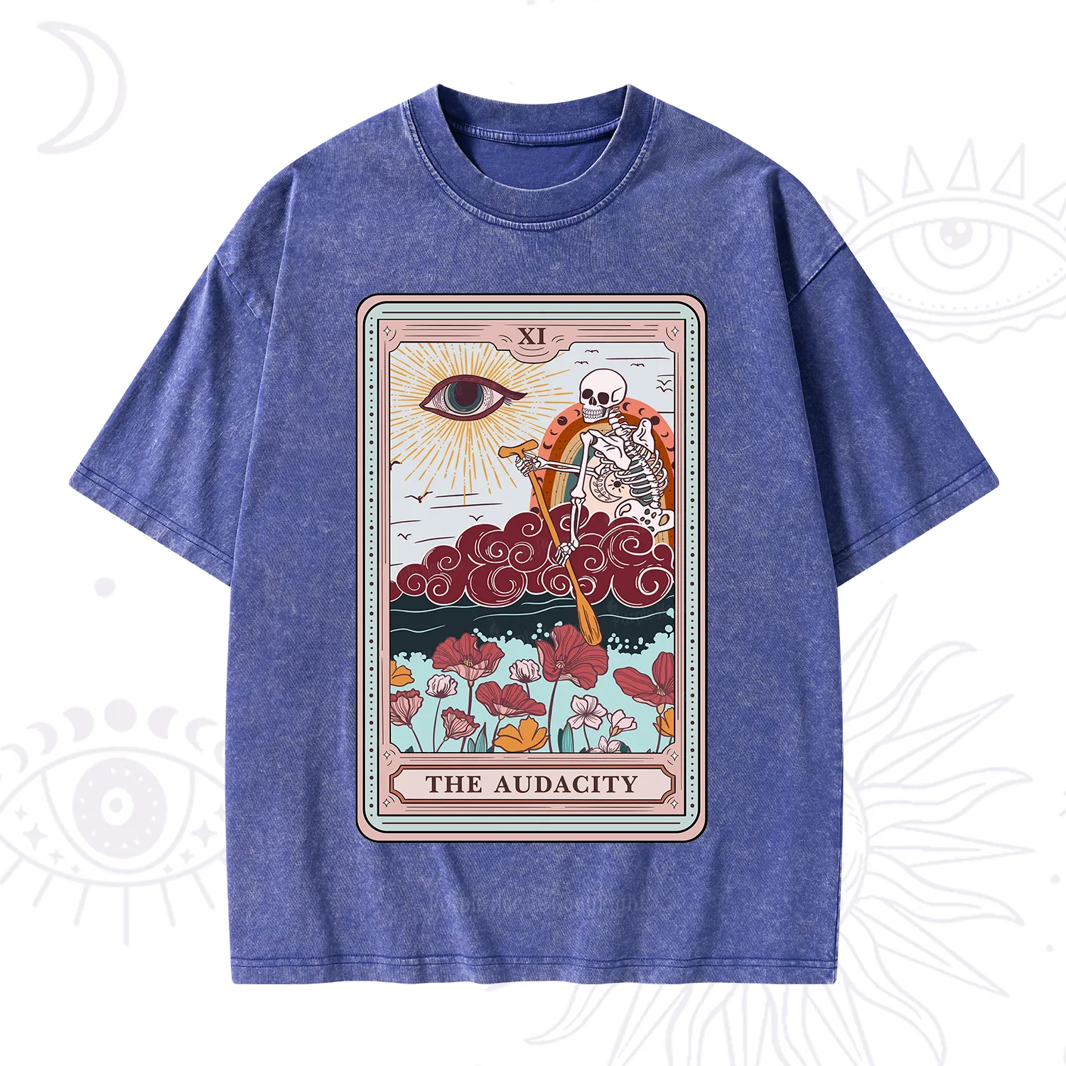 Purplehecate The Audacity Tarot Card Washed T-Shirt