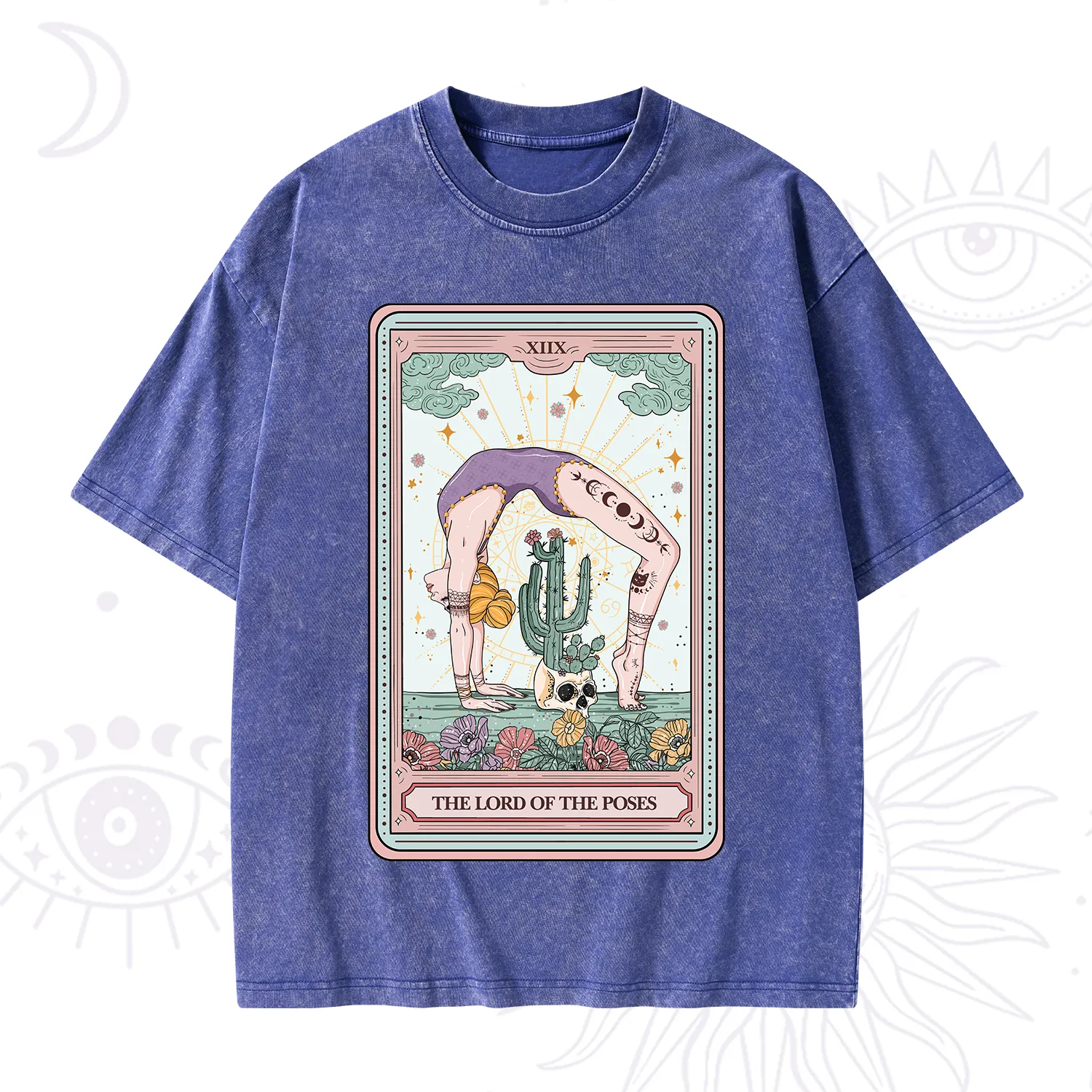 Purplehecate The Lord Of The Poses Tarot Washed T-Shirt