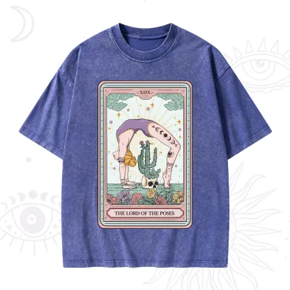 Purplehecate The Lord Of The Poses Tarot Washed T-Shirt