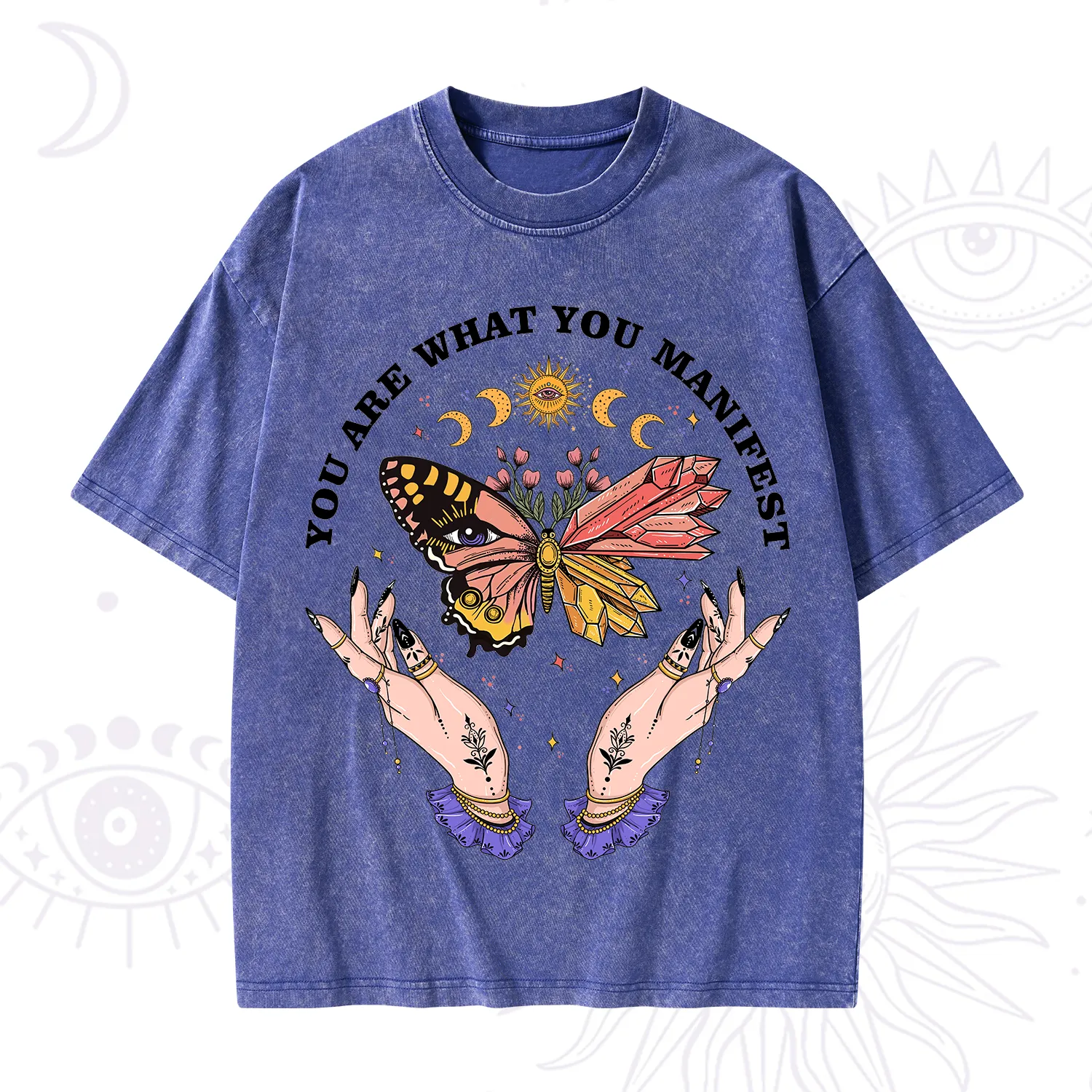 Purplehecate You Are What You Manifest Washed T-Shirt