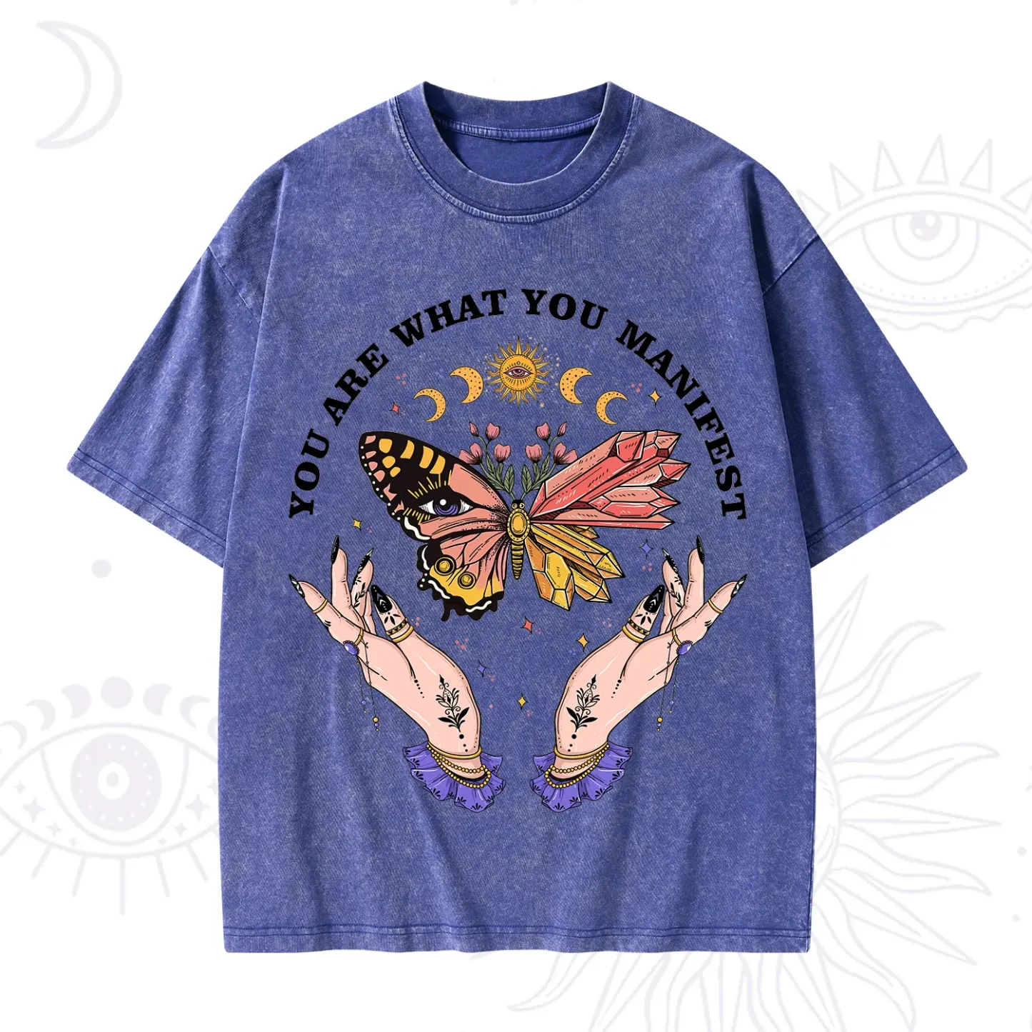 Purplehecate You Are What You Manifest Washed T-Shirt