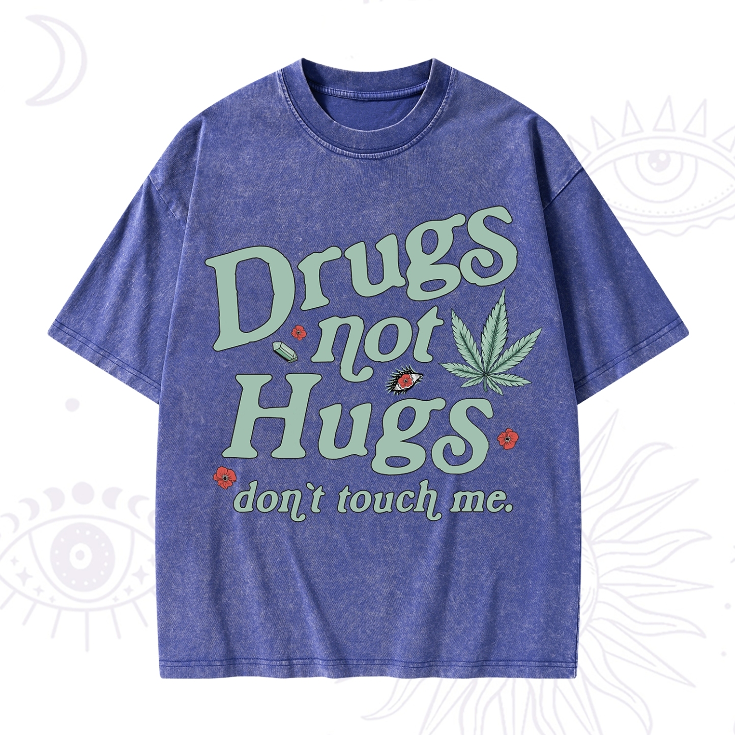 Purplehecate Sarcastic Weed Washed T-Shirt