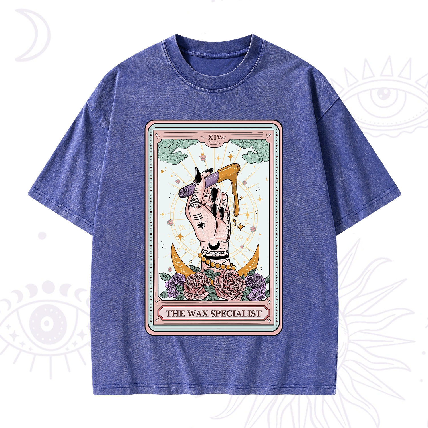 Purplehecate The Wax Specialist Tarot Card Washed T-Shirt