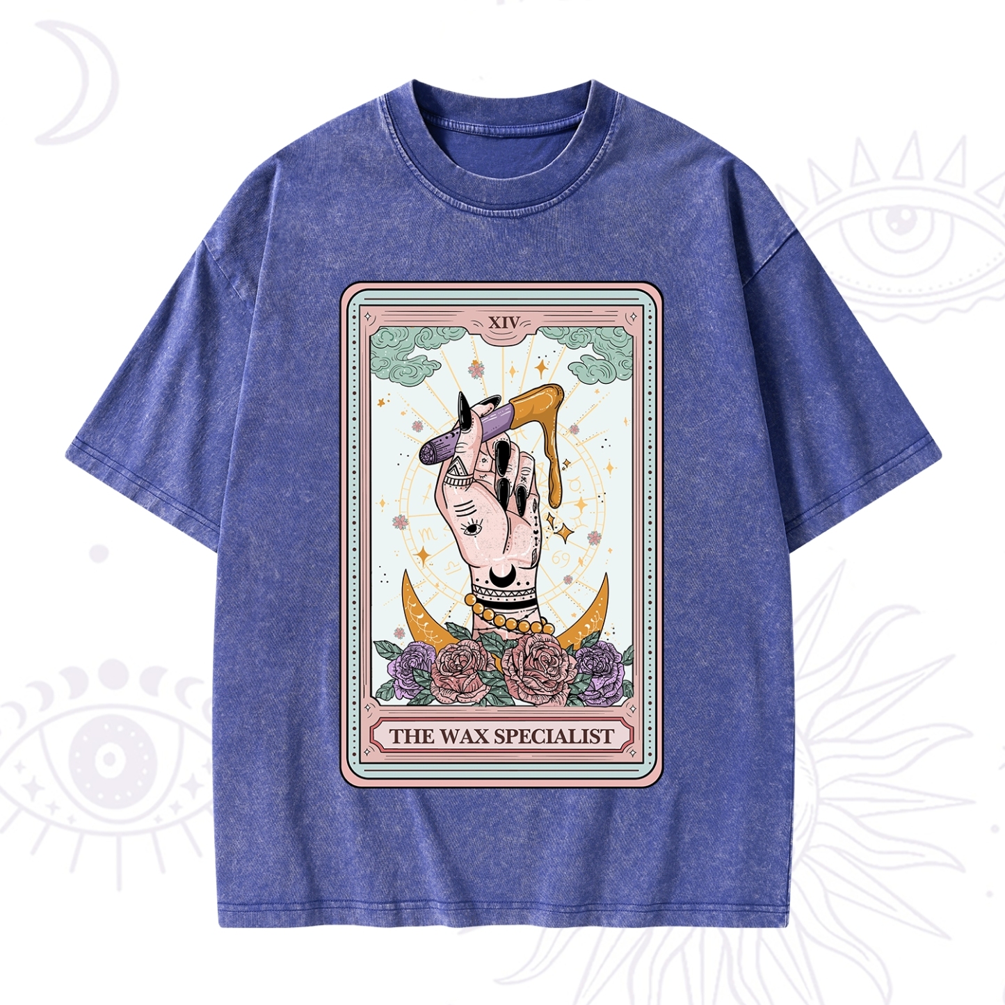 Purplehecate The Wax Specialist Tarot Card Washed T-Shirt