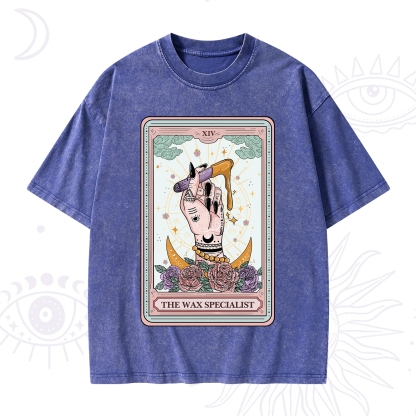 Purplehecate The Wax Specialist Tarot Card Washed T-Shirt