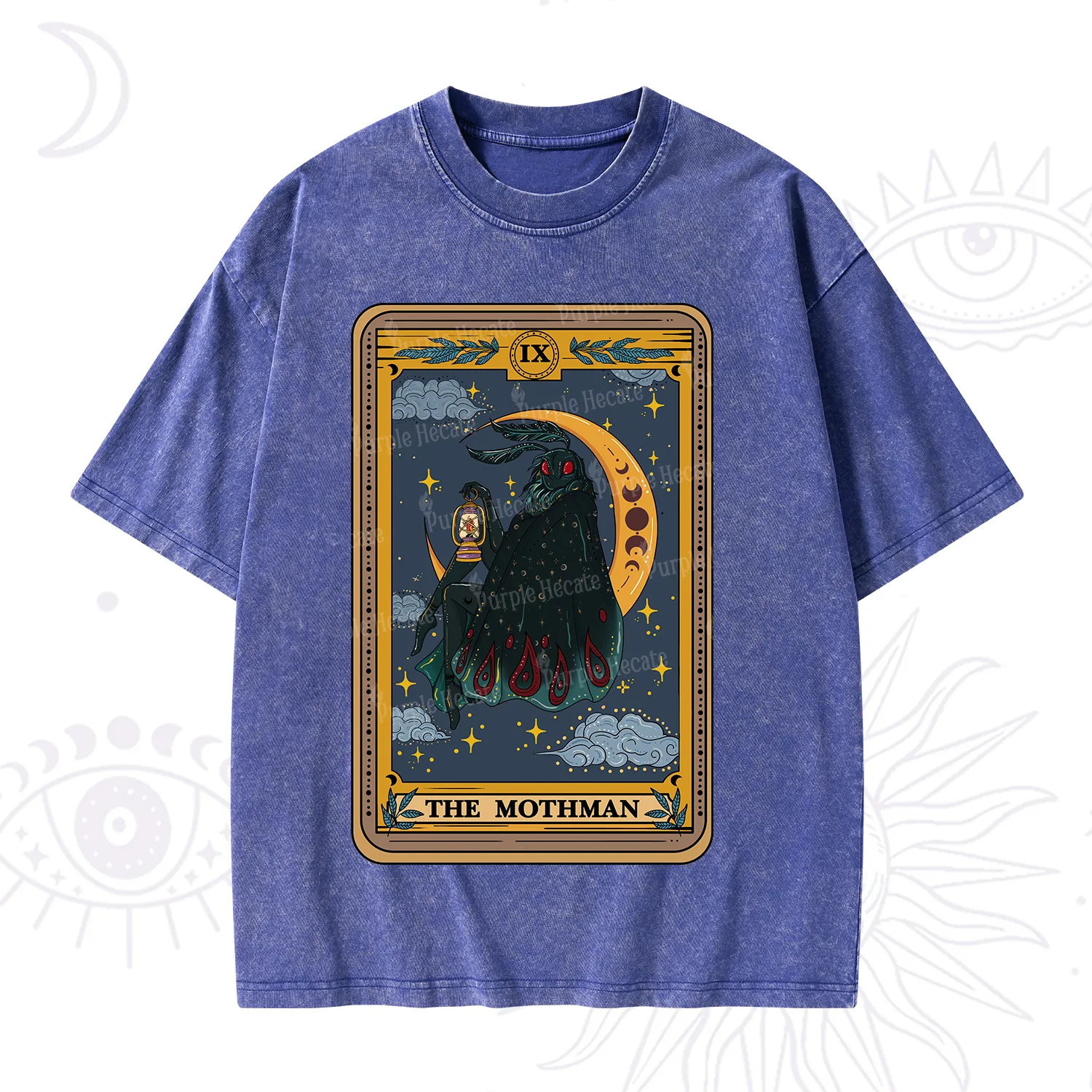 Purplehecate The Mothmen Tarot Washed T-Shirt