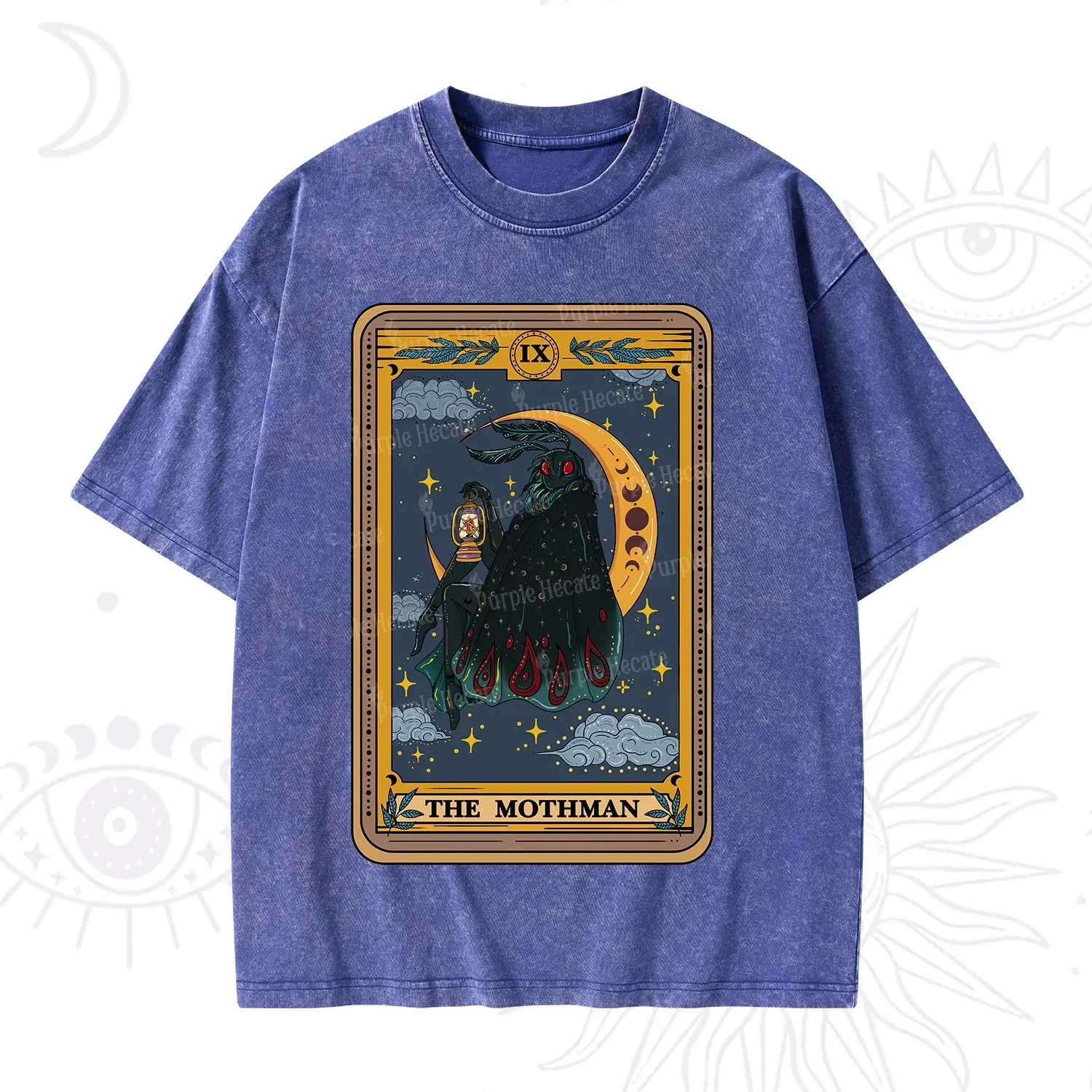 Purplehecate The Mothmen Tarot Washed T-Shirt