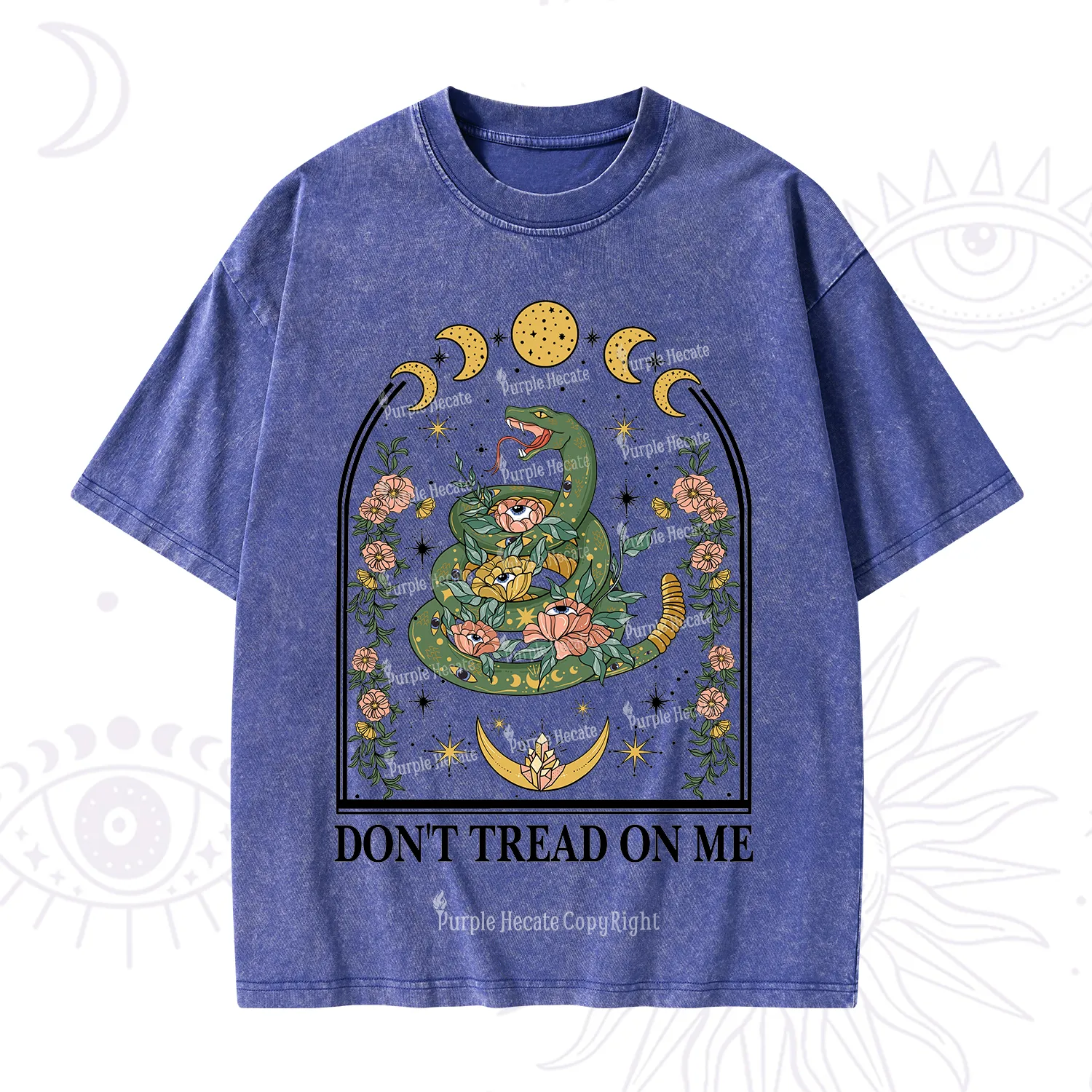 Purplehecate Don't Tread On Me Washed T-Shirt