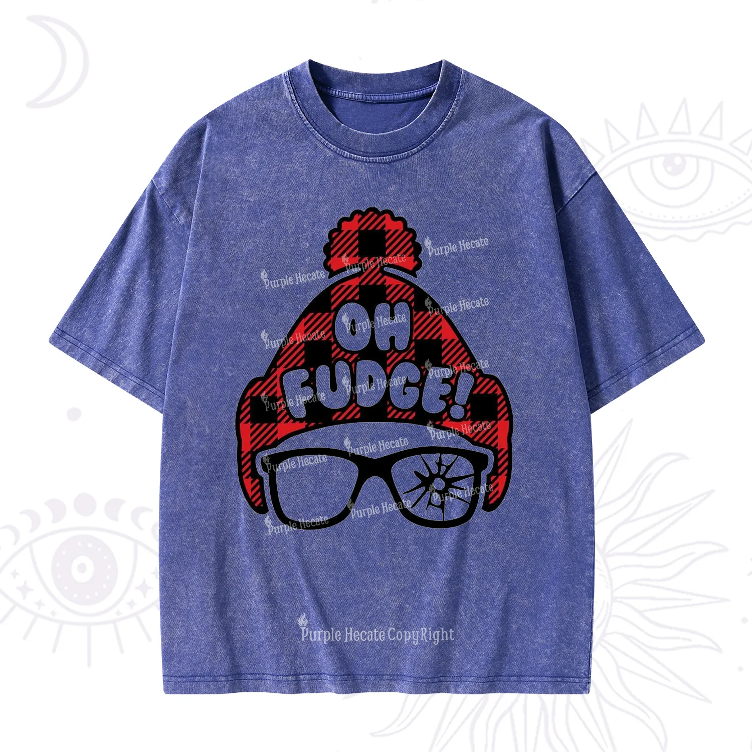 Purplehecate Oh Fudge Christmas Washed T-Shirt