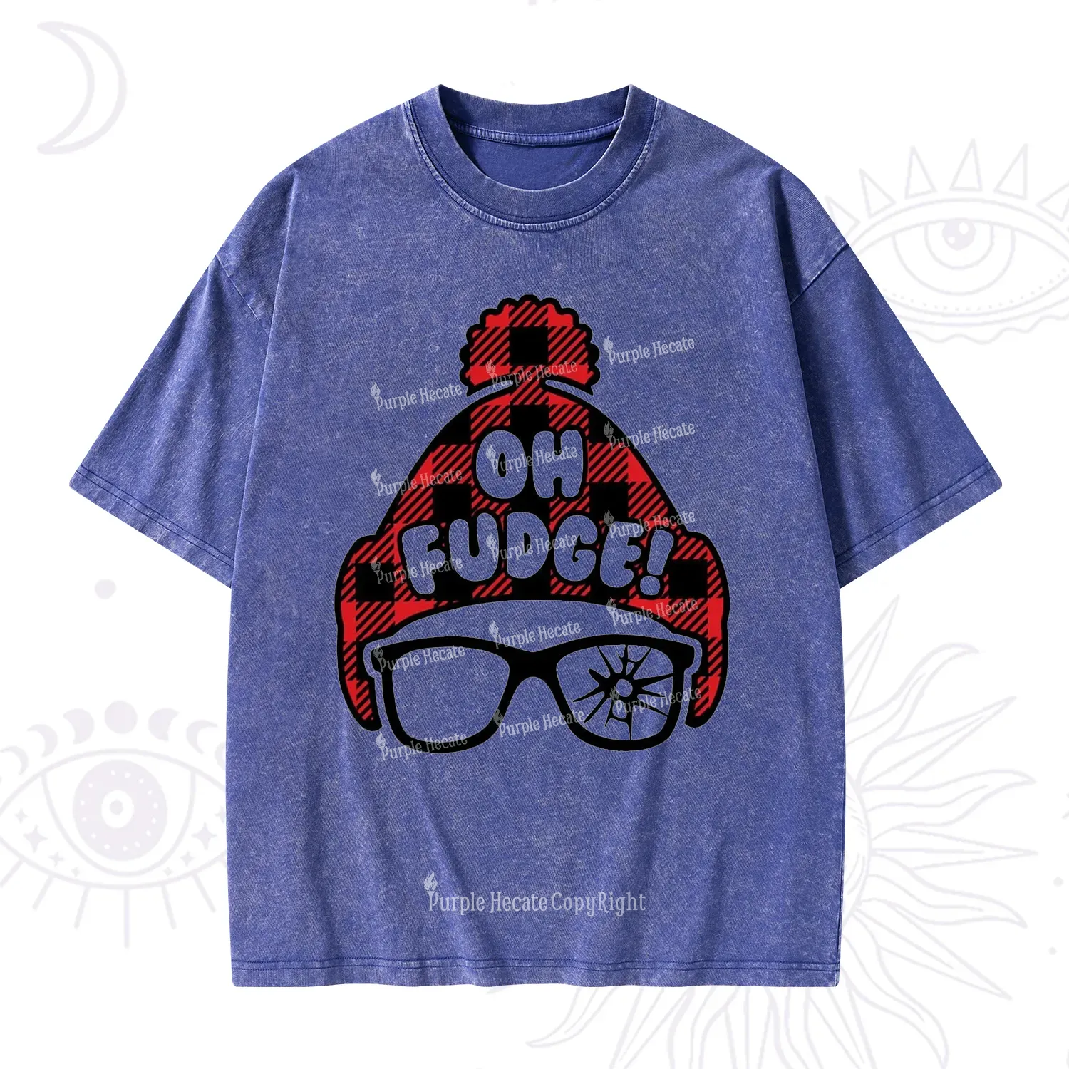 Purplehecate Oh Fudge Christmas Washed T-Shirt