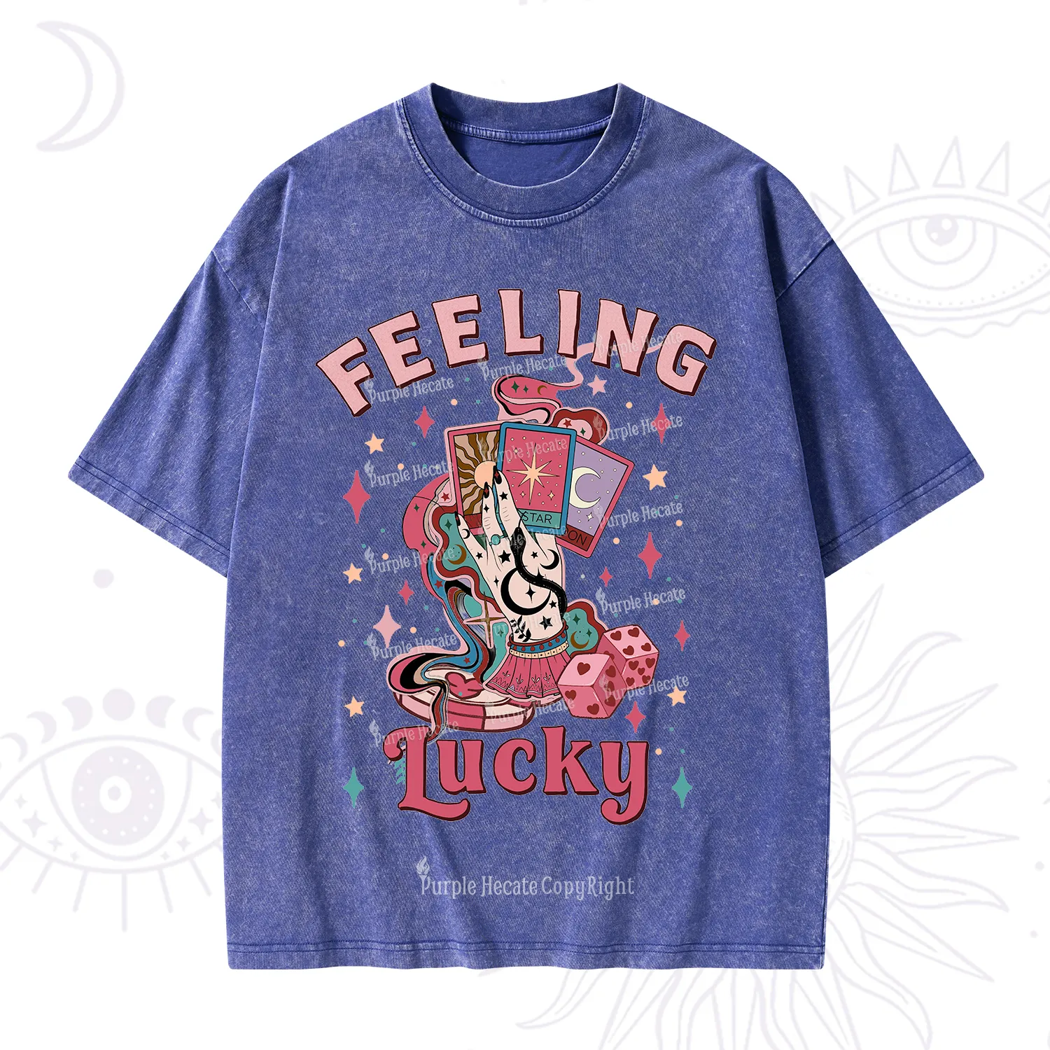Purplehecate Feeling Lucky Valentine Washed T-Shirt