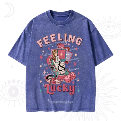 Purplehecate Feeling Lucky Valentine Washed T-Shirt