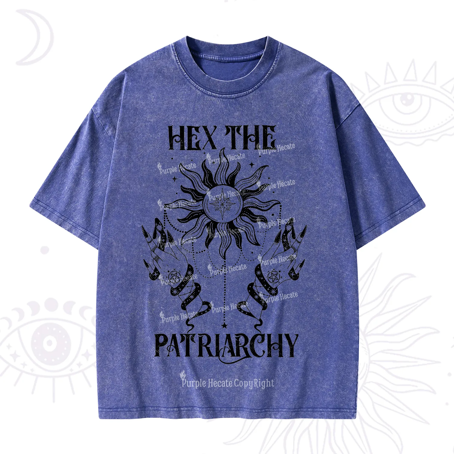 Purplehecate Hex The Patriarchy Washed T-Shirt