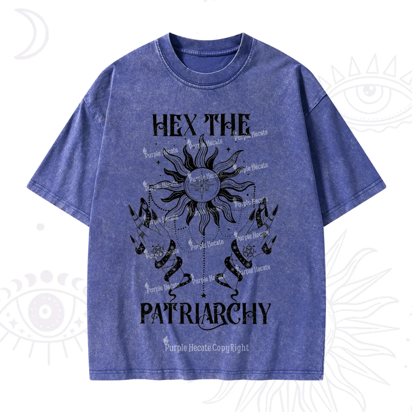 Purplehecate Hex The Patriarchy Washed T-Shirt