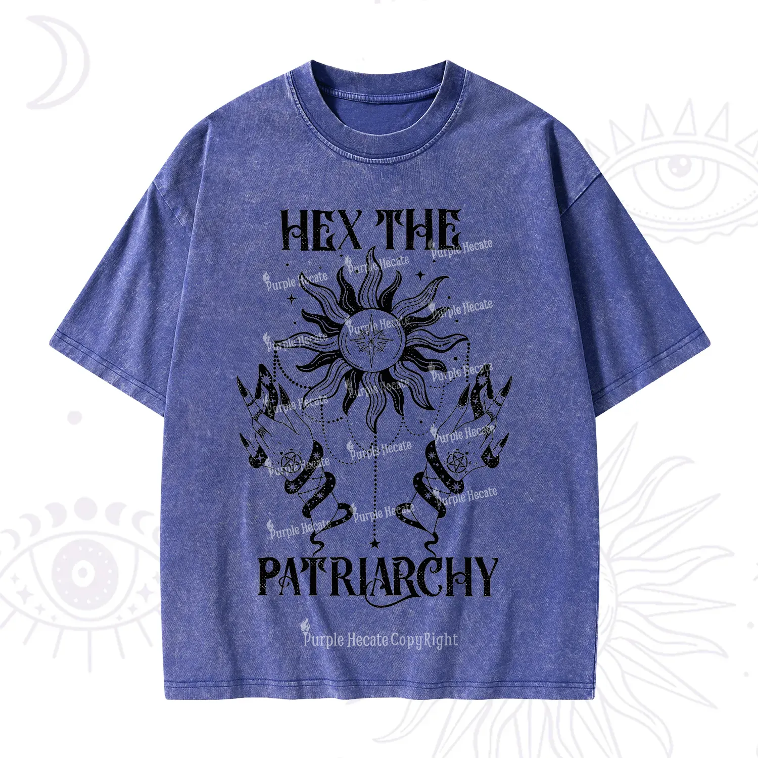 Purplehecate Hex The Patriarchy Washed T-Shirt
