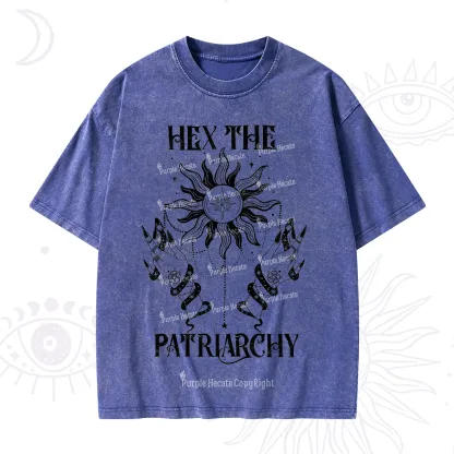 Purplehecate Hex The Patriarchy Washed T-Shirt