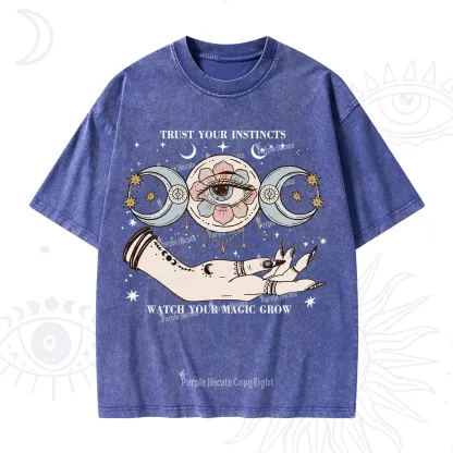Purplehecate Trust Your Instincts Washed T-Shirt