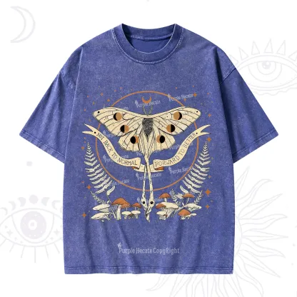 Purplehecate Celestial Moth Washed T-Shirt