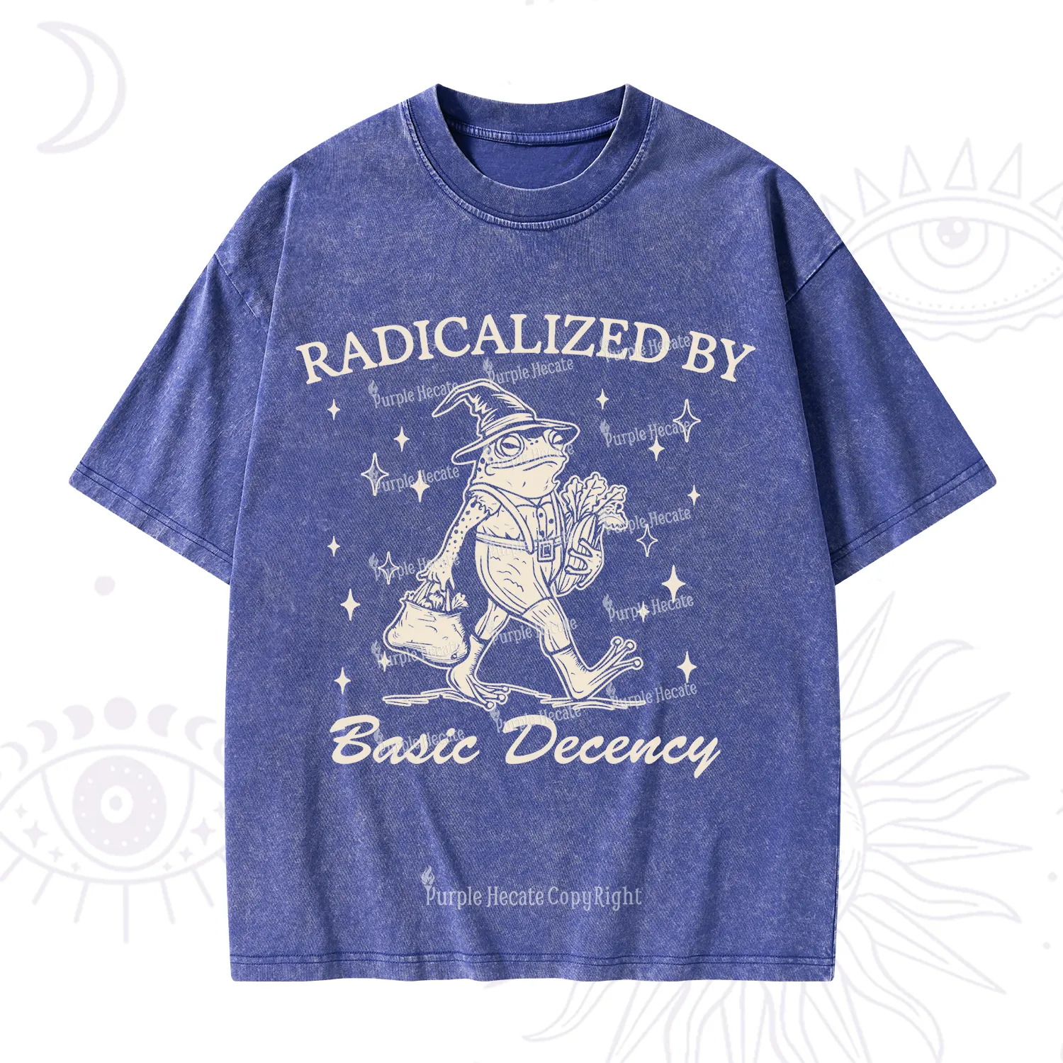 Purplehecate Radicalized By Basic Decency Washed T-Shirt
